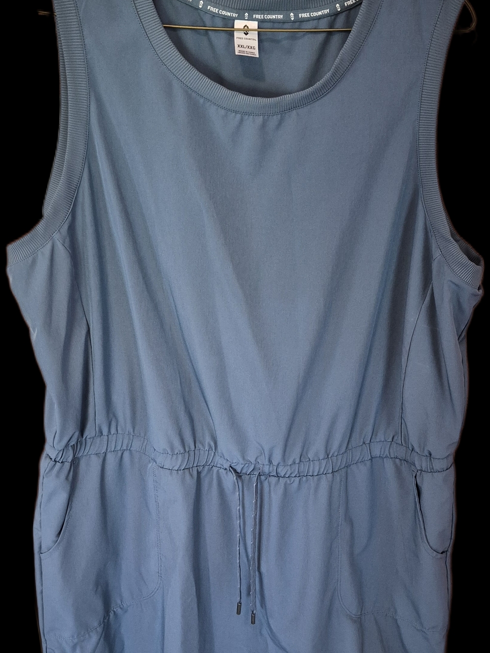 Free Country Blue Interior Tag Tee — XXL